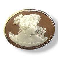 Broche Mandile 1922 Femme Cammei antichi in Argent Conchiglia 2MSPCM174